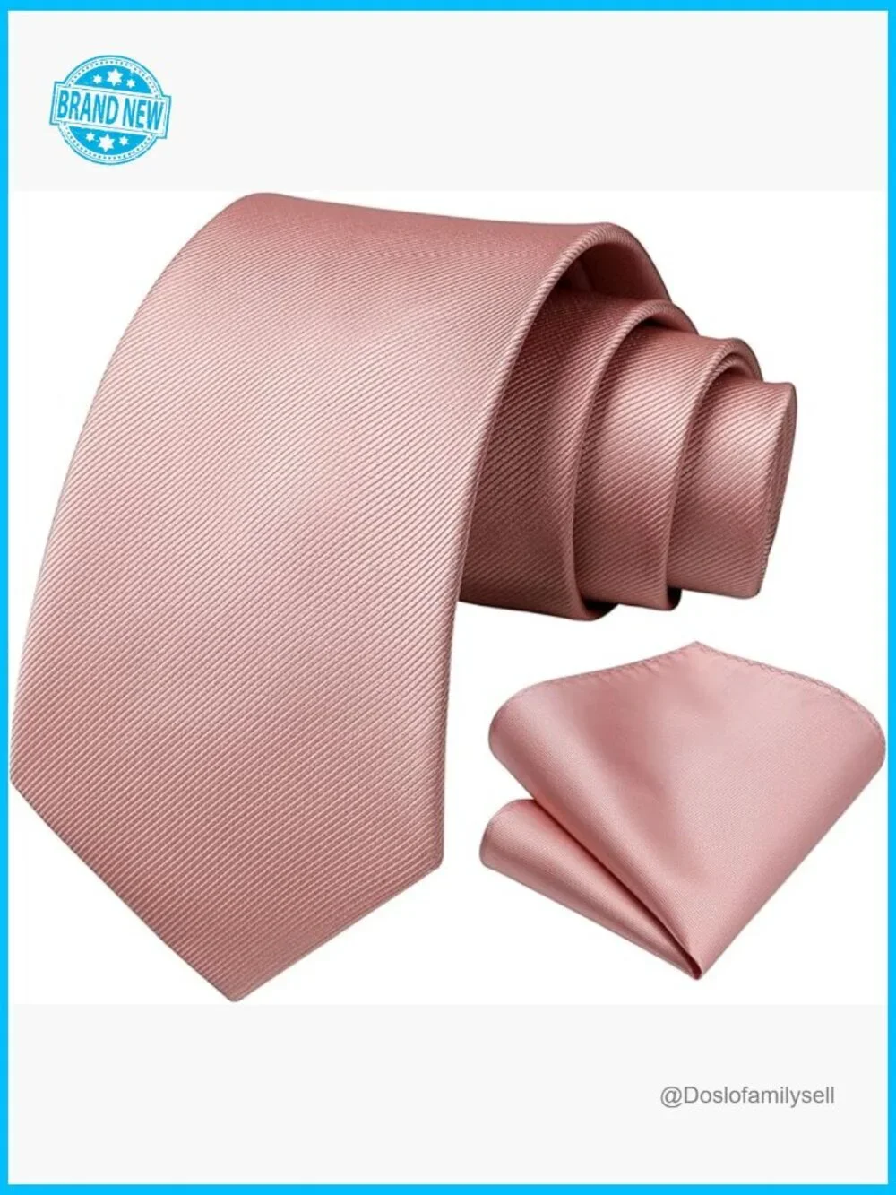 Satin Silk Tie Set Classic Formal Elegant Pocket Square Handkerchief